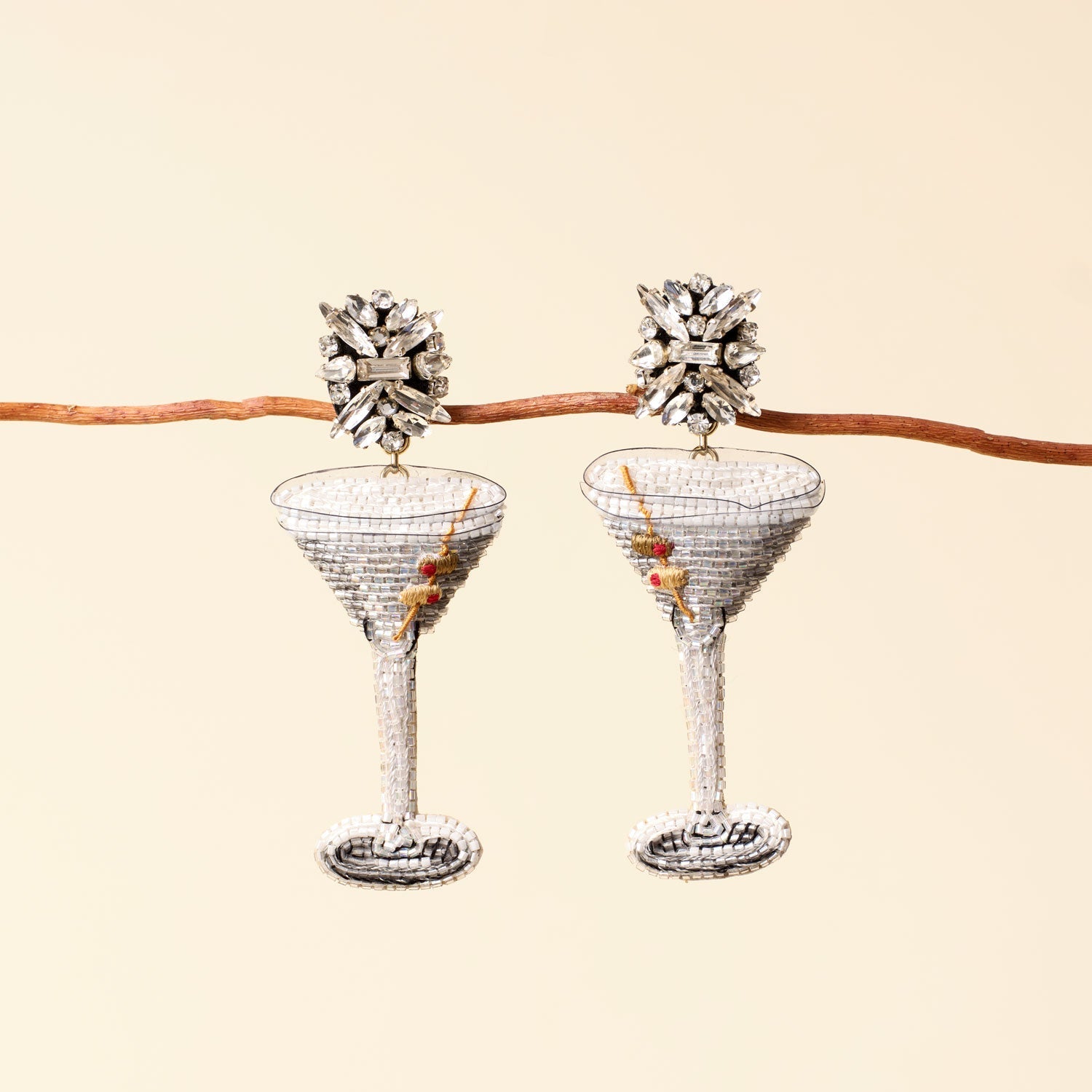 Bemelmans Martini Earrings by Mignonne Gavigan