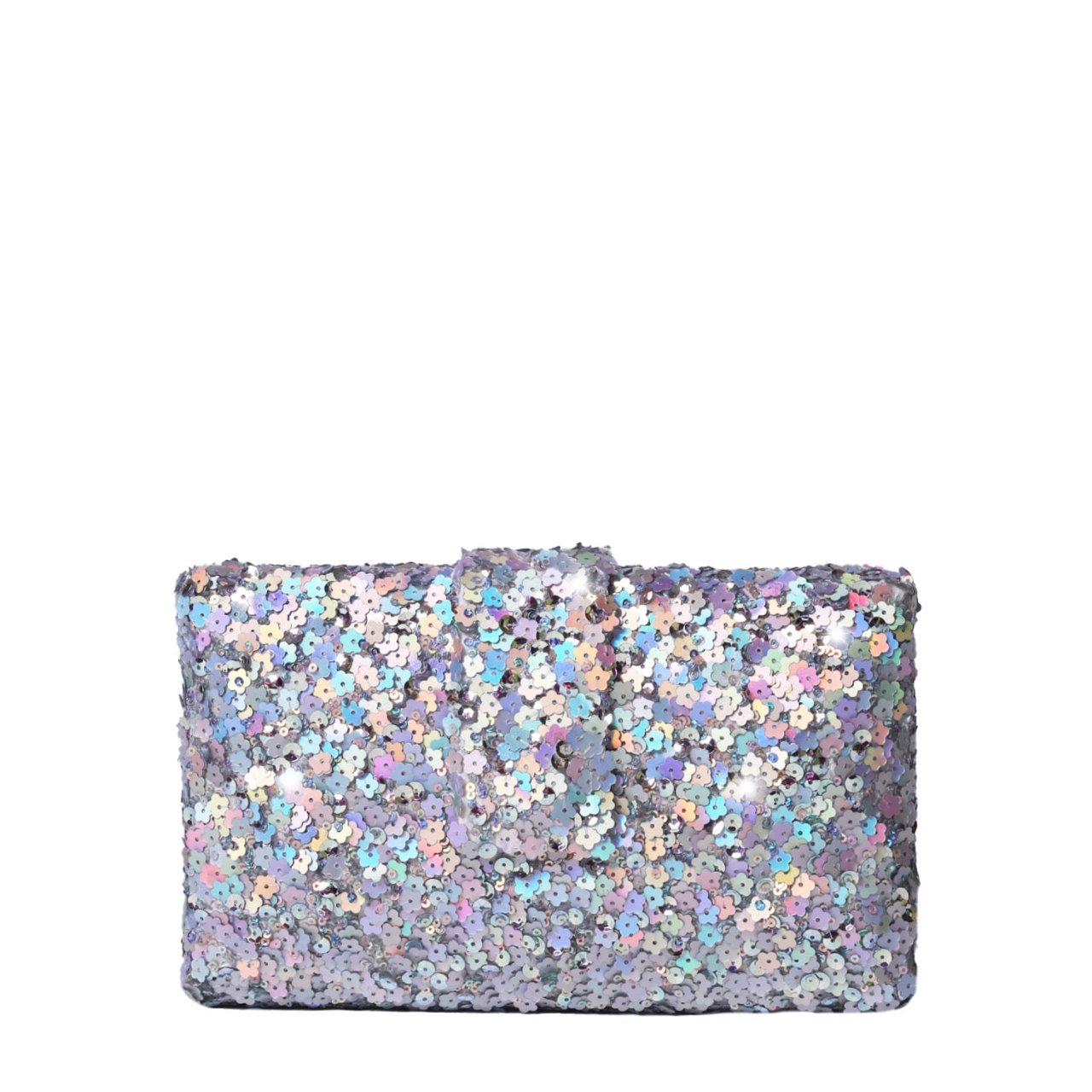 Silver Sparks 2.0 Kitsch Clutch by Simitri