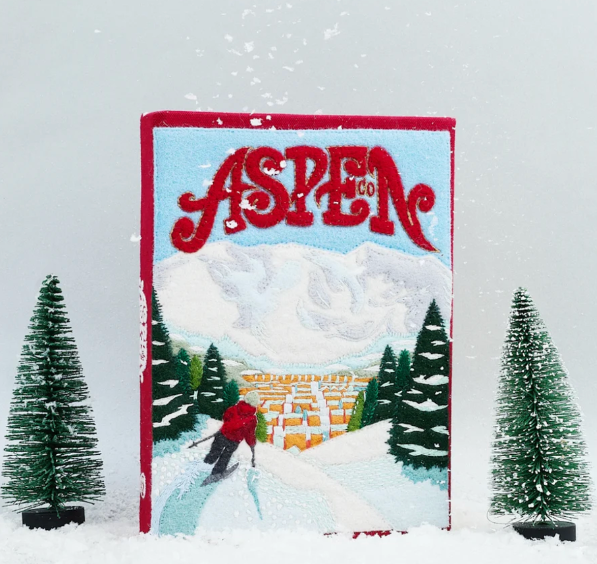 Ski In Aspen Book Clutch by Olympia Le-Tan