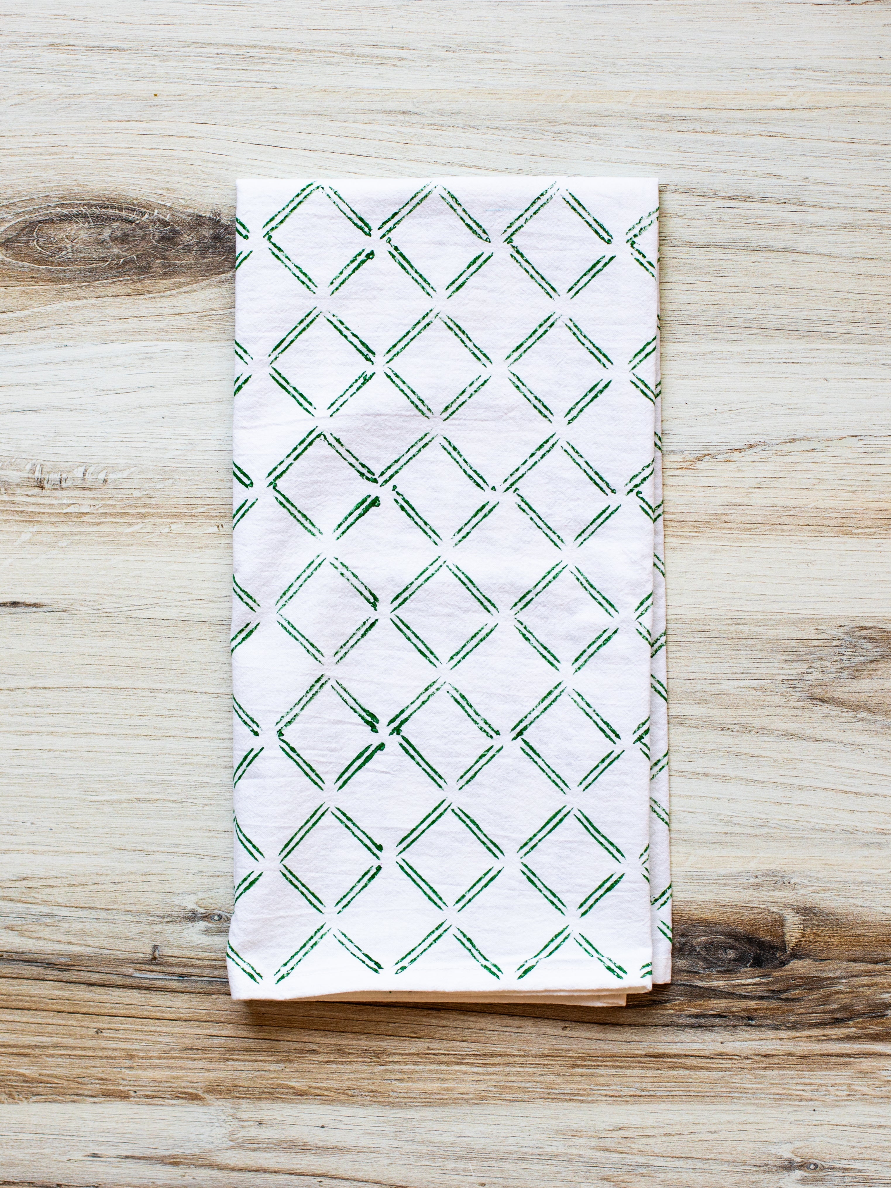 Tea Towel - Dash, Sage by Mended