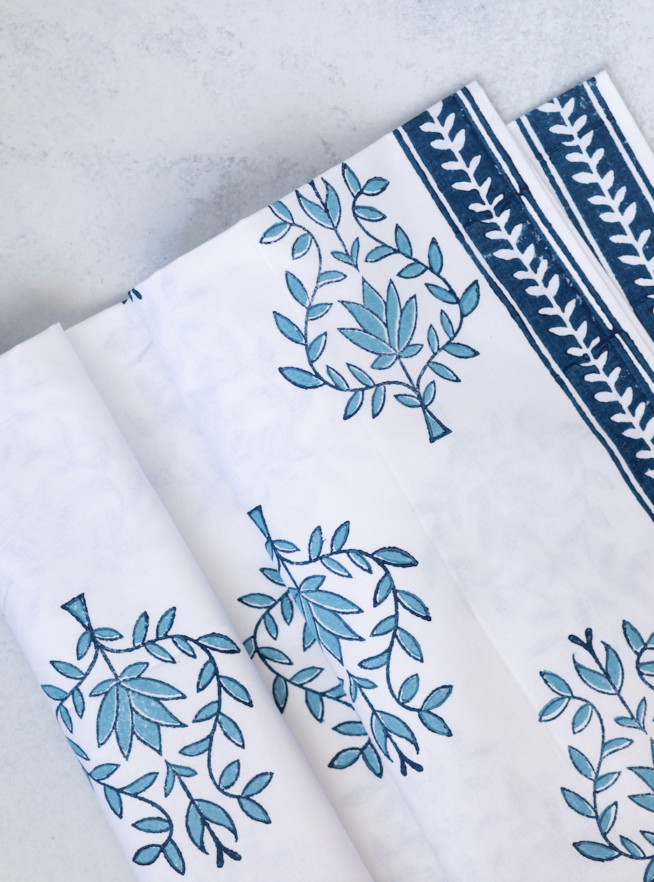 Tablecloth - Lotus (Large), Uniform Blue & Navy by Mended