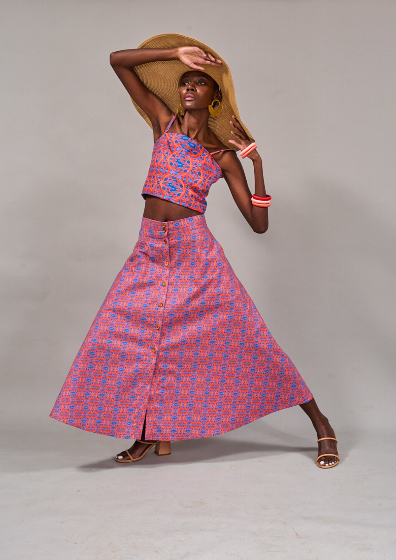 Camps Bay Print Skirt (Pre-Order) by Kahindo