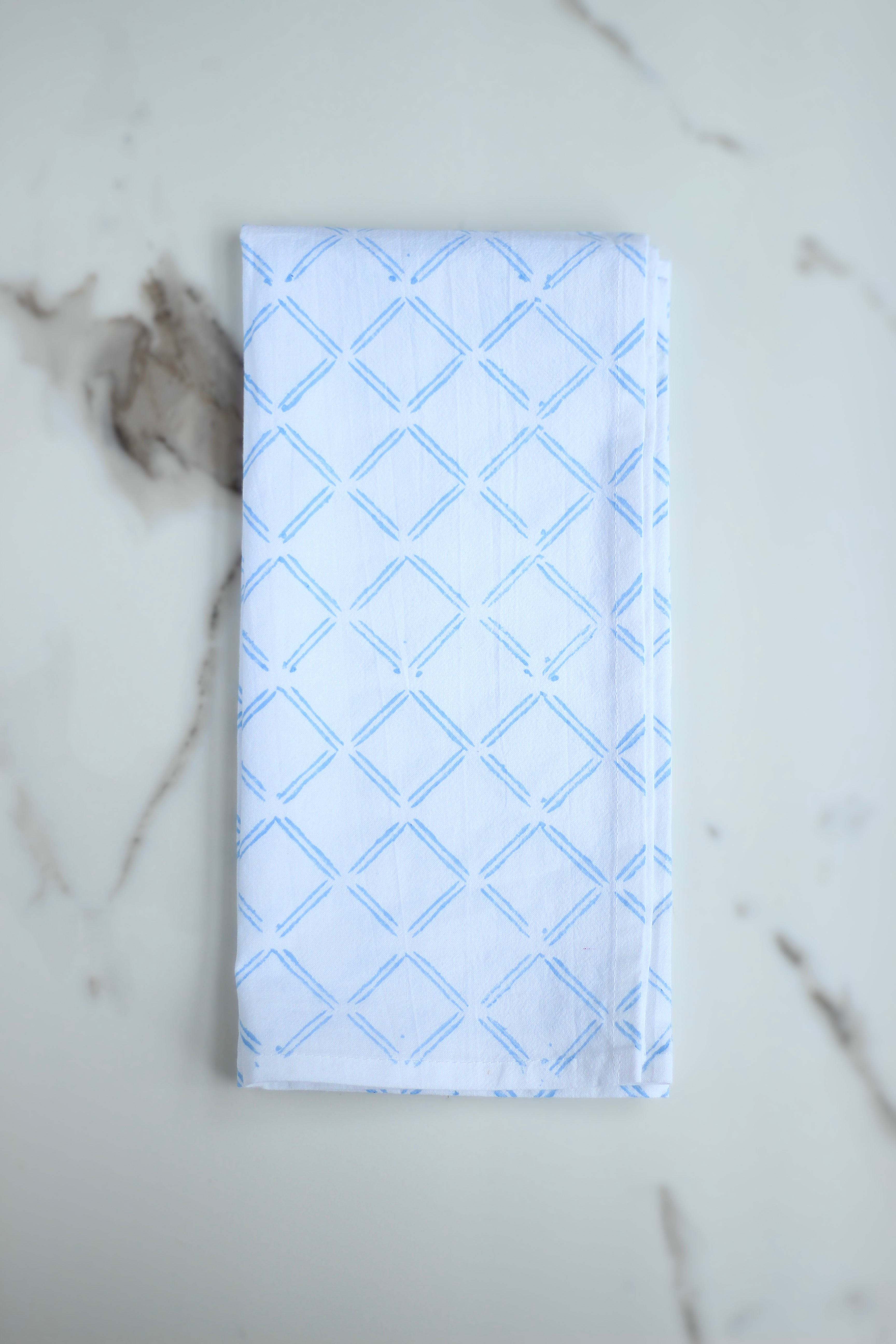 Tea Towel - Dash, Uniform Blue by Mended