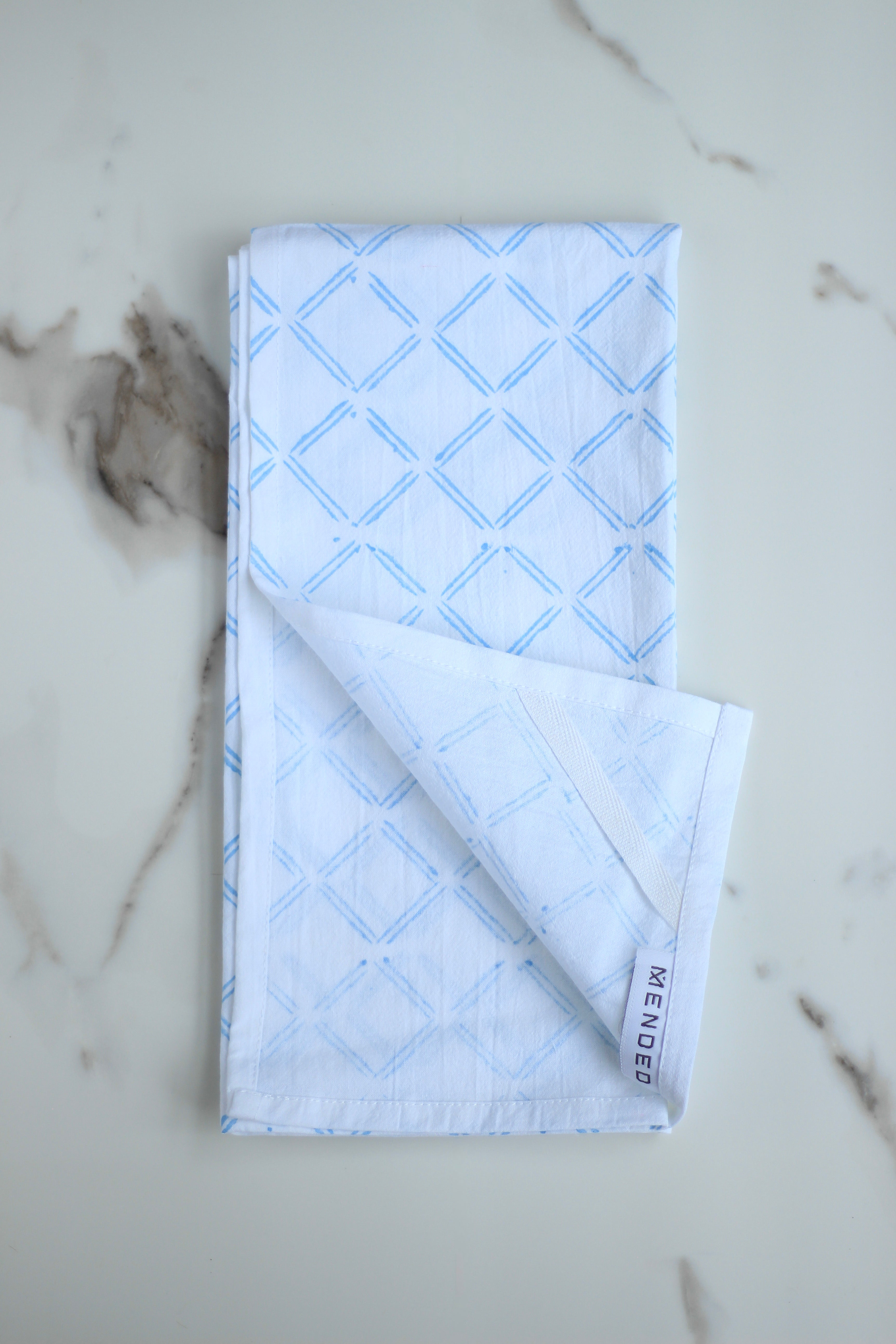 Tea Towel - Dash, Uniform Blue by Mended