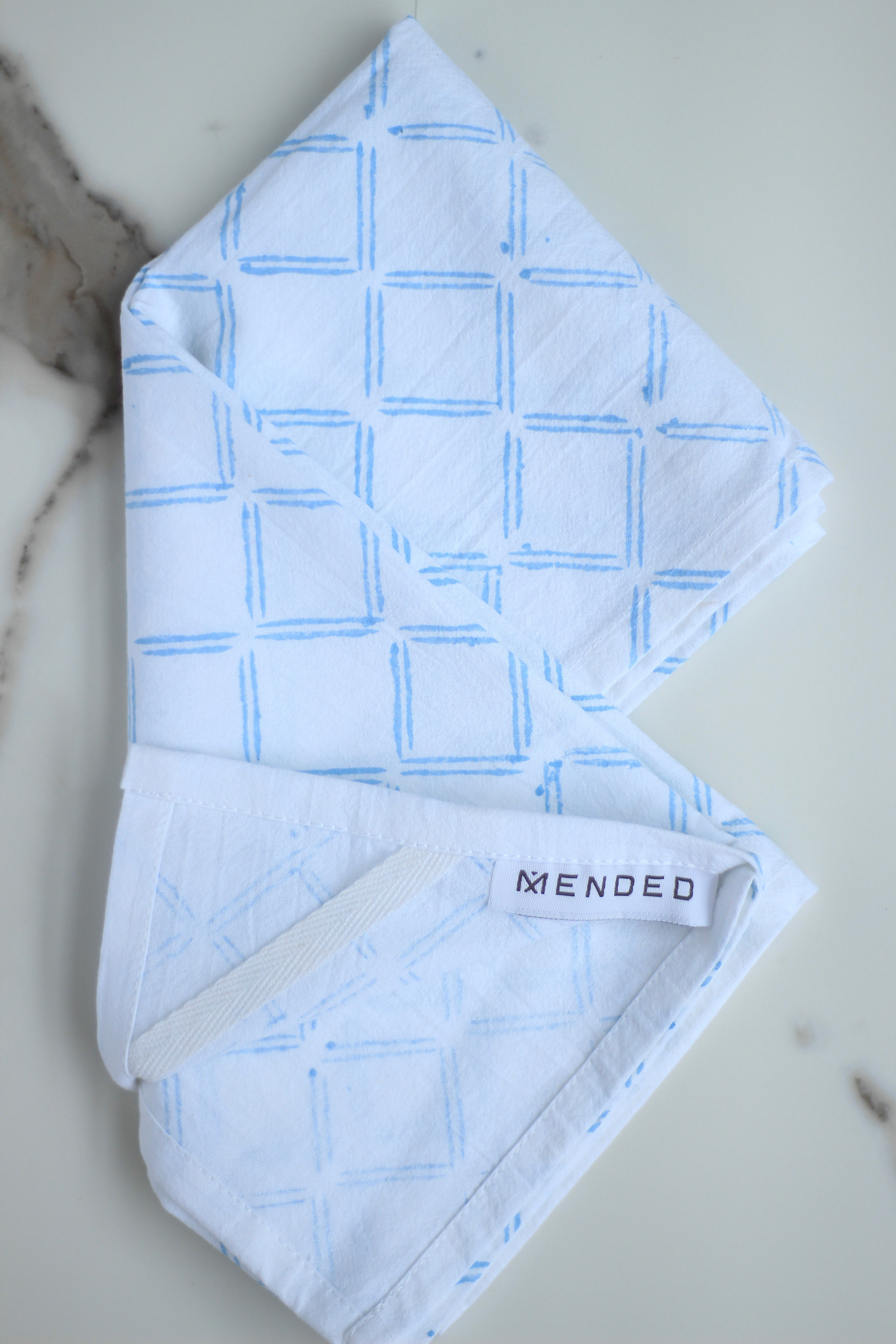 Tea Towel - Dash, Uniform Blue by Mended