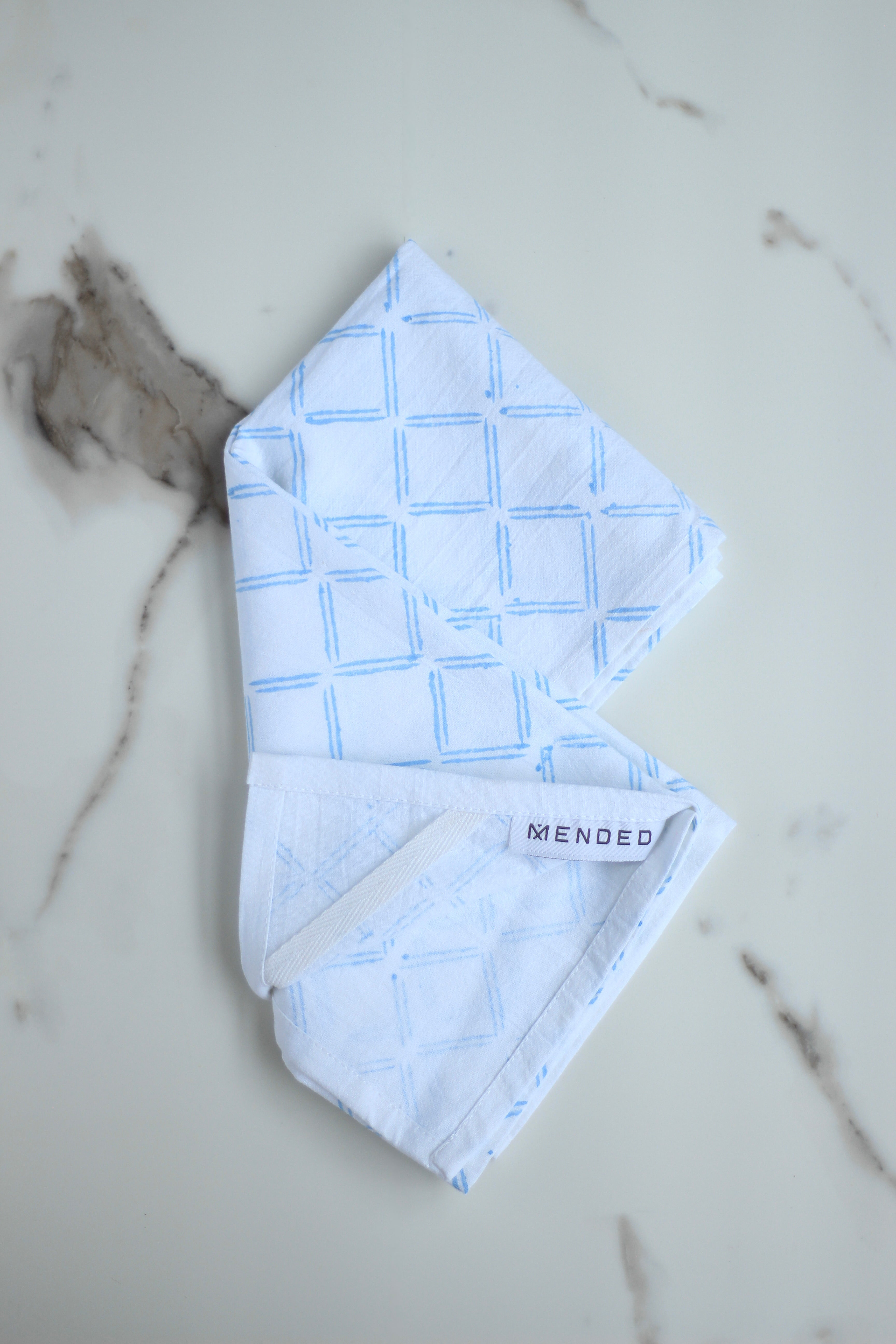 Tea Towel - Dash, Uniform Blue by Mended
