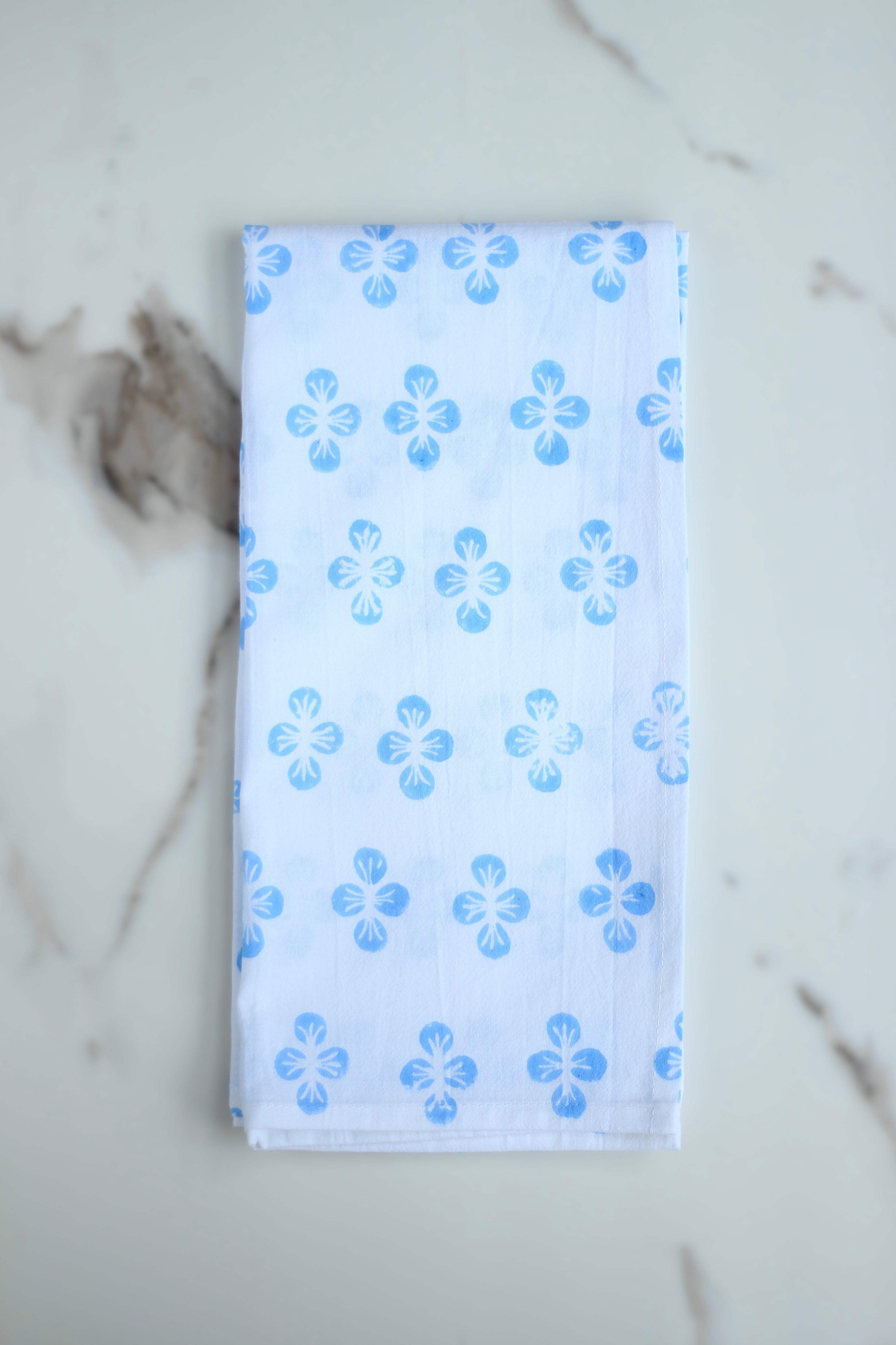 Tea Towel - Dogwood, Uniform Blue by Mended