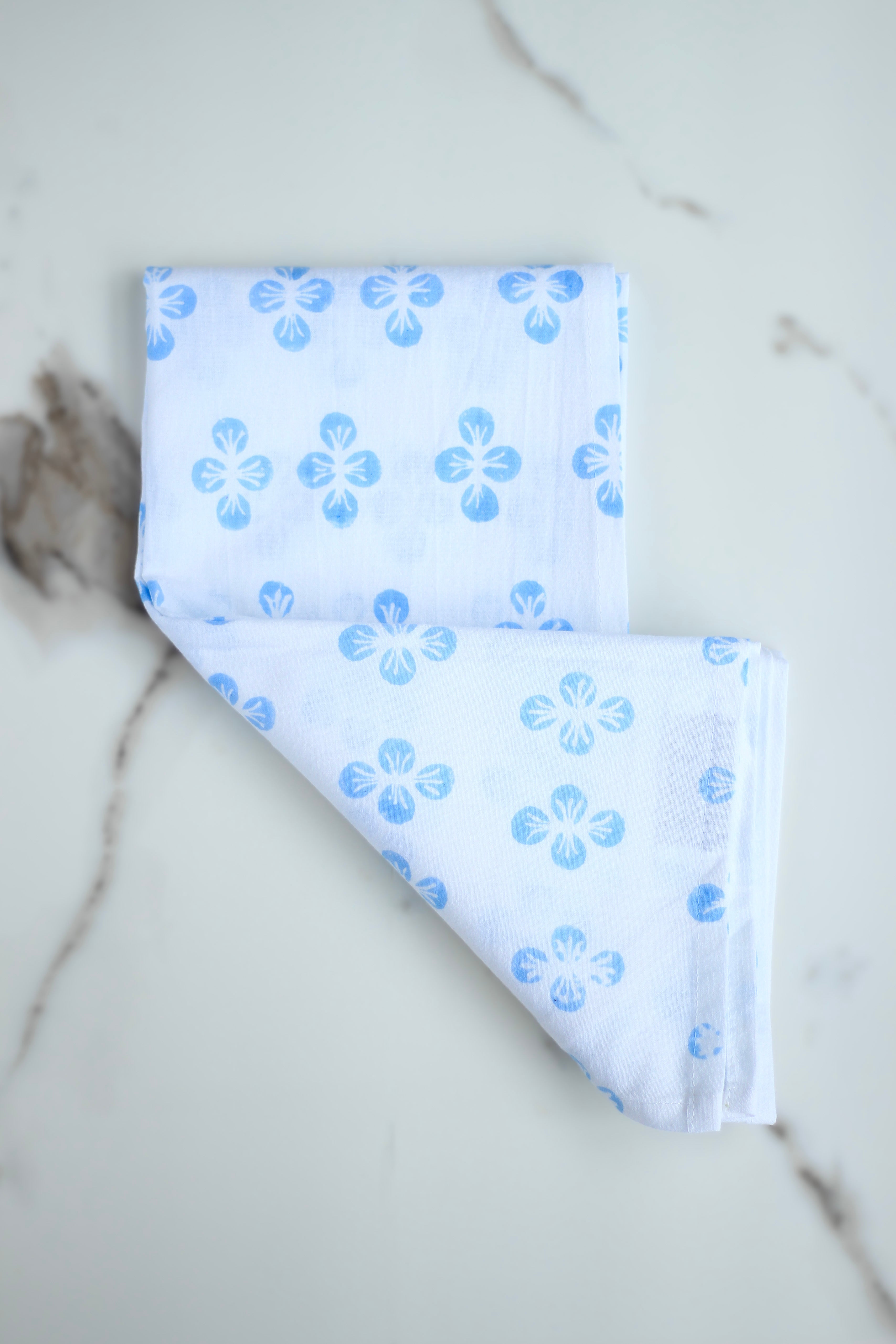 Tea Towel - Dogwood, Uniform Blue by Mended