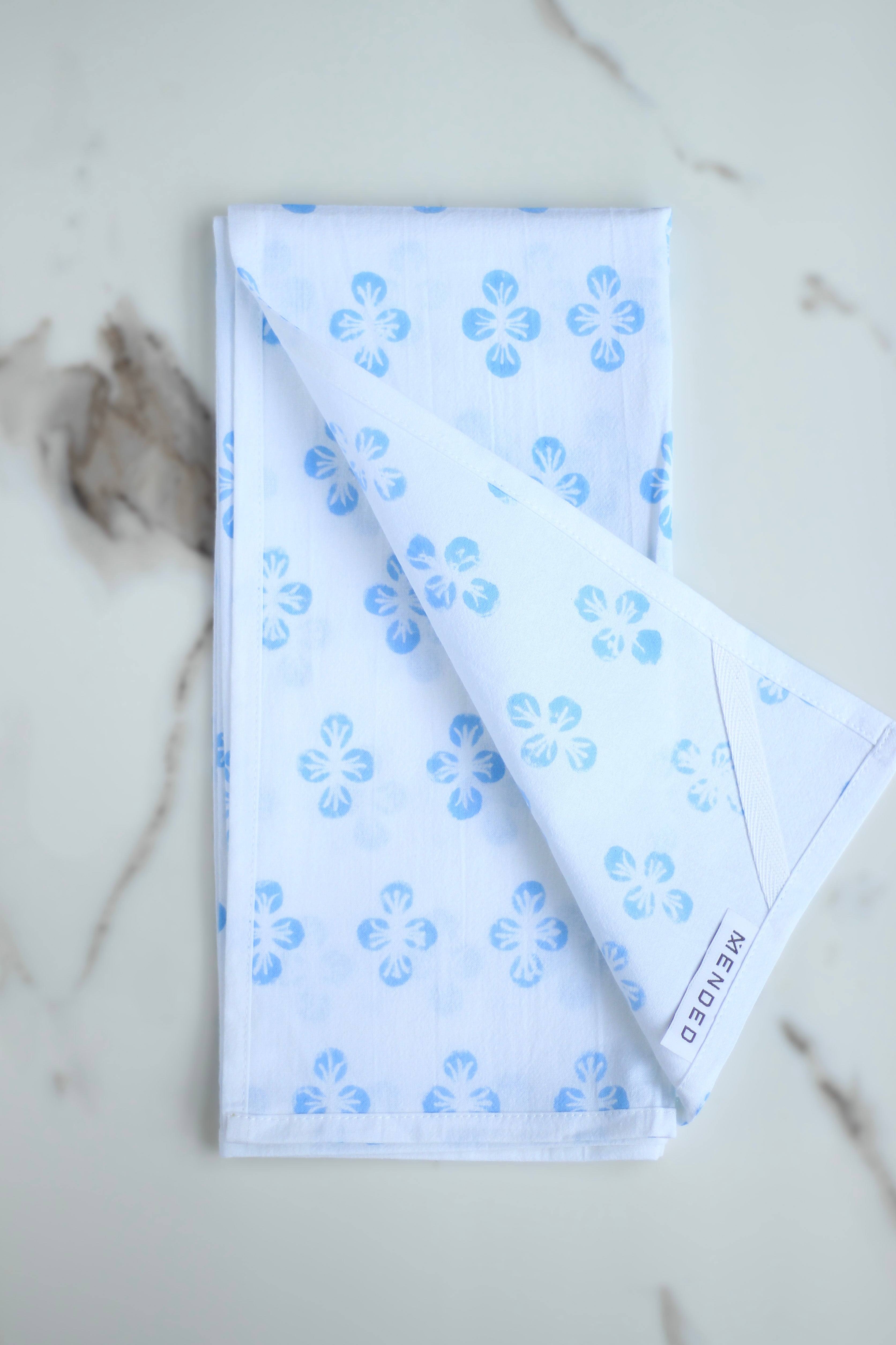 Tea Towel - Dogwood, Uniform Blue by Mended