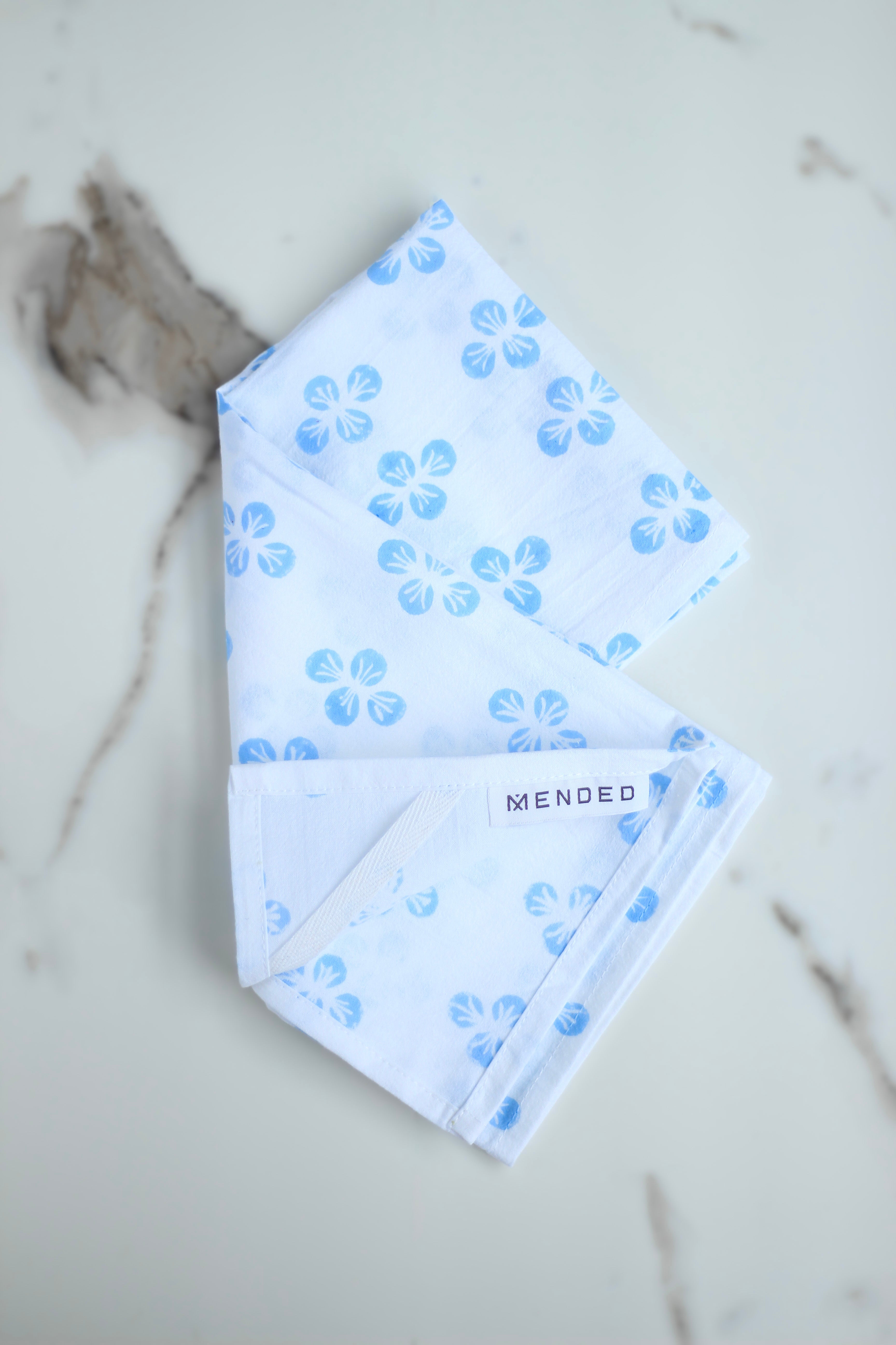 Tea Towel - Dogwood, Uniform Blue by Mended