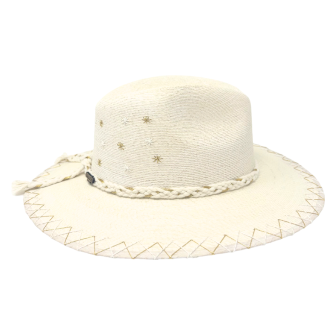 Exclusive Star Light Palm Gold Hat by Corazon Playero
