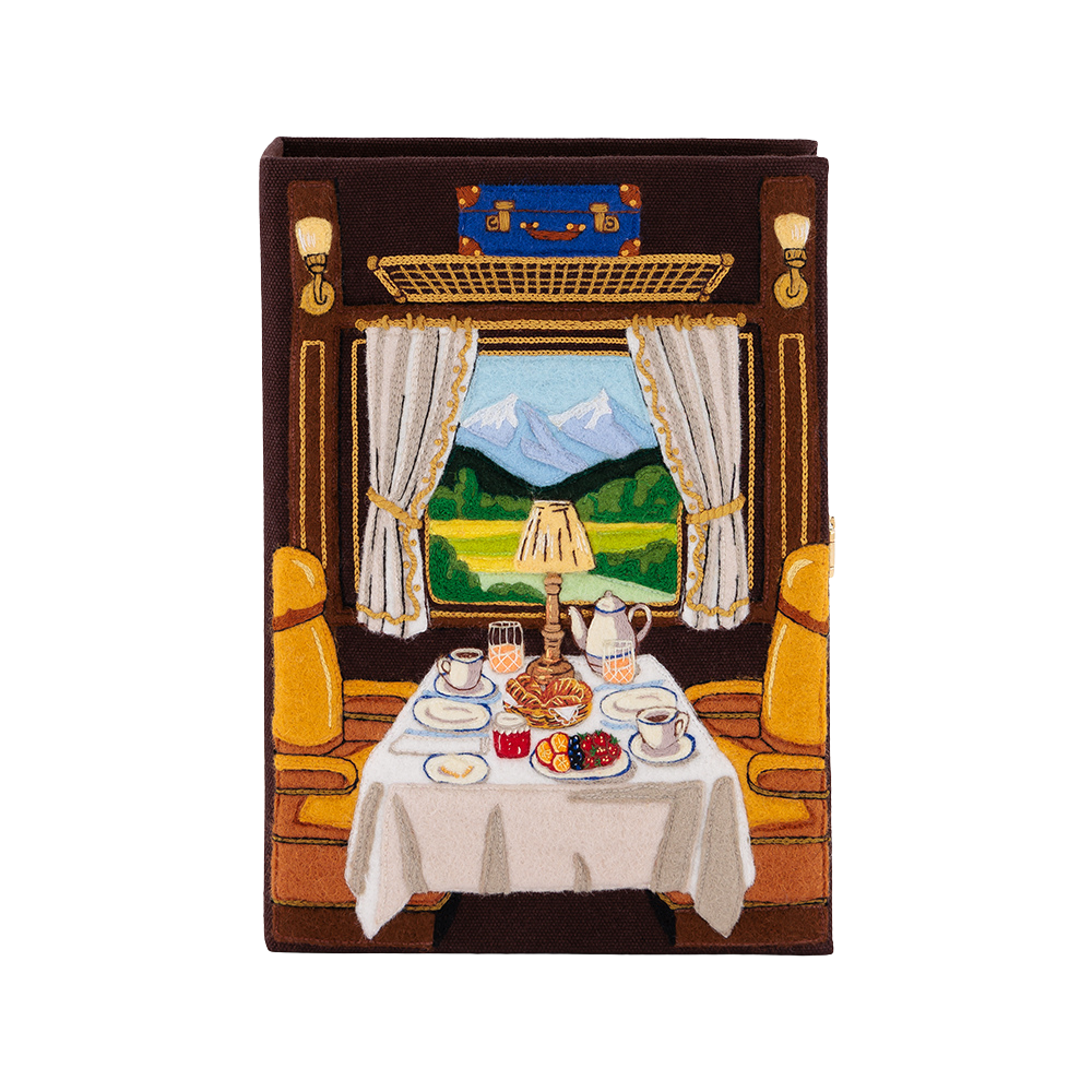 First Class Breakfast Book Clutch by Olympia Le Tan