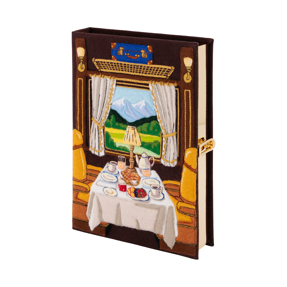 First Class Breakfast Book Clutch by Olympia Le Tan