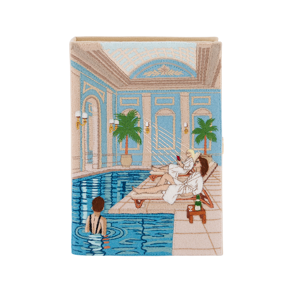 Hotel Spa Book Clutch by Olympia Le Tan