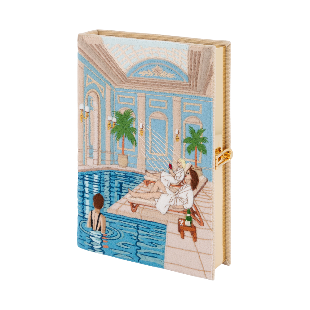 Hotel Spa Book Clutch by Olympia Le Tan
