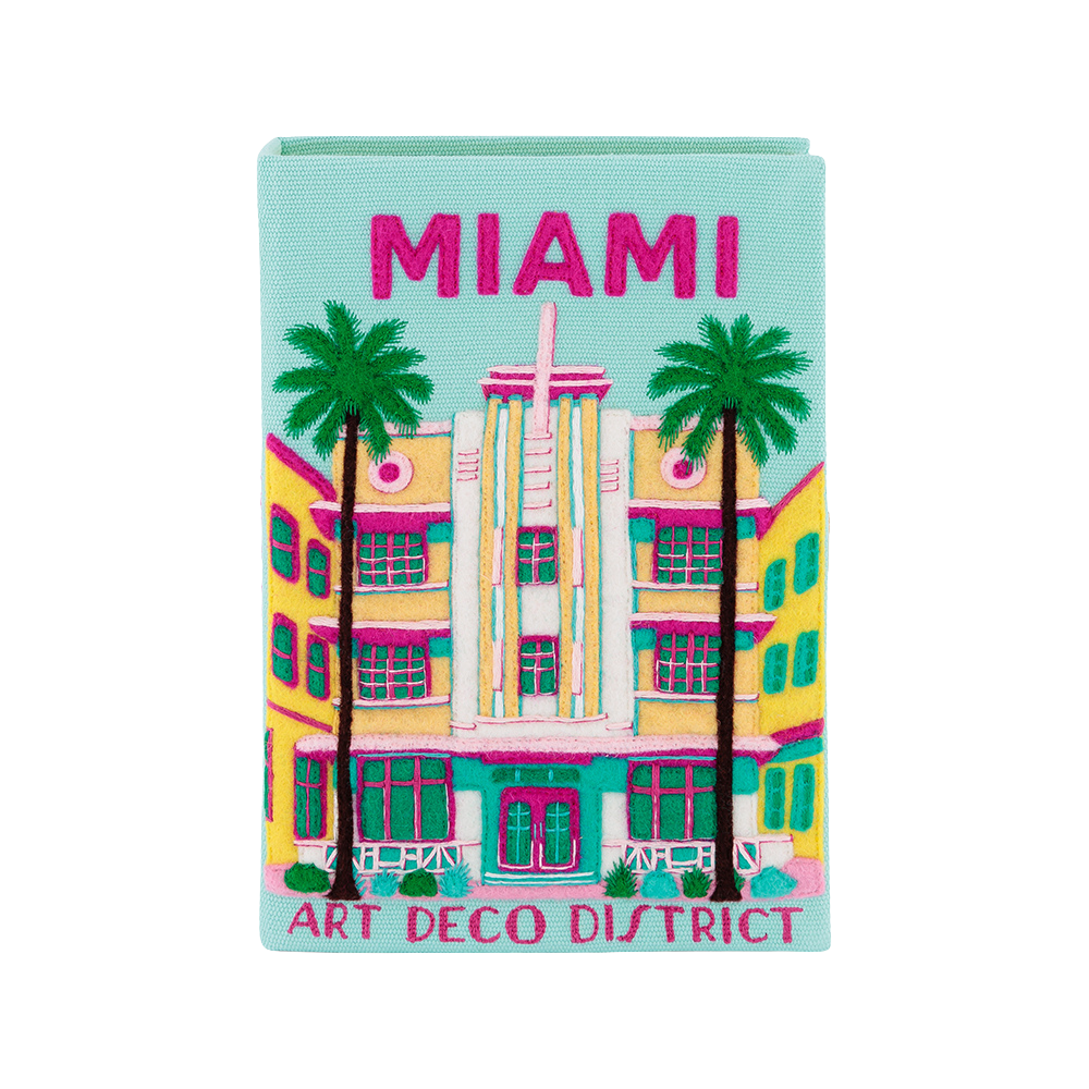 Miami Book Clutch by Olympia Le Tan