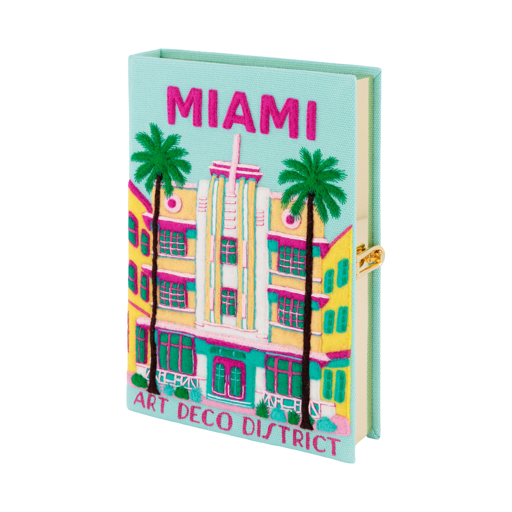 Miami Book Clutch by Olympia Le Tan