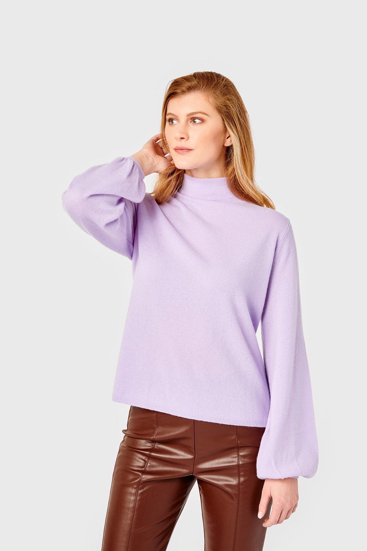 Willow Sweater-Cashmere-Lavender by Cartolina