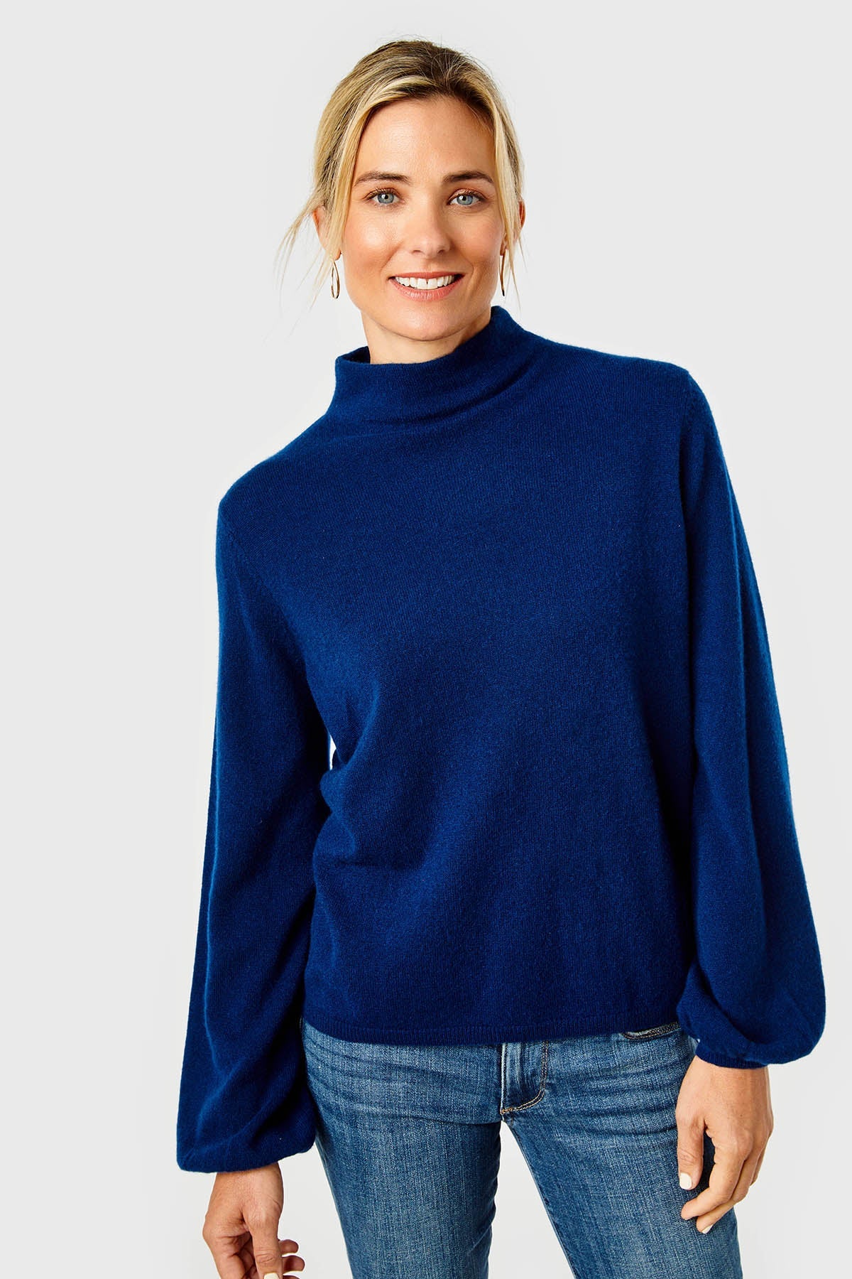 Willow Sweater-Cashmere-Navy by Cartolina