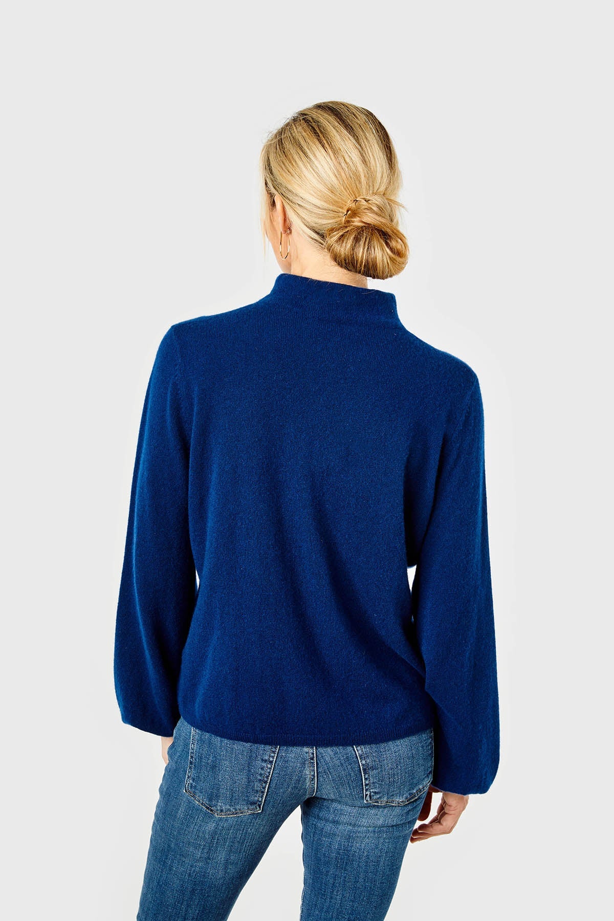 Willow Sweater-Cashmere-Navy by Cartolina