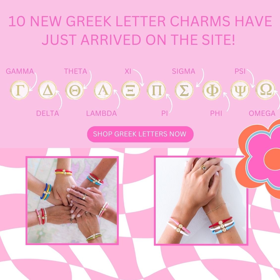 La Tua Storia Greek Letter Bracelet by Gresham