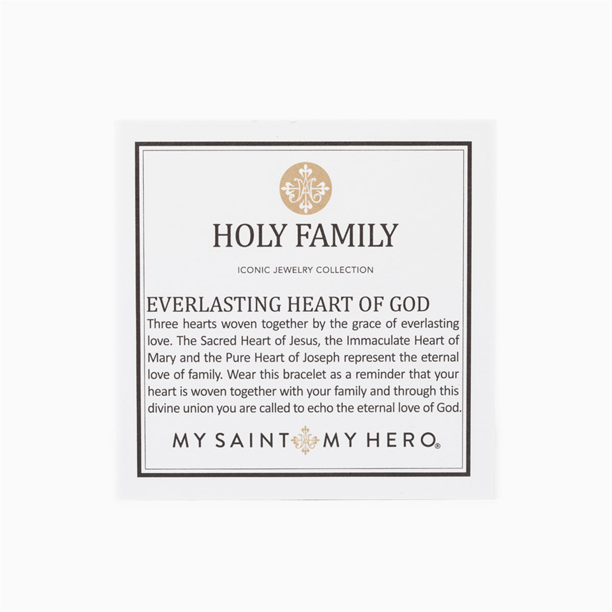 Holy Family Everlasting Heart of God Cuff by My Saint My Hero