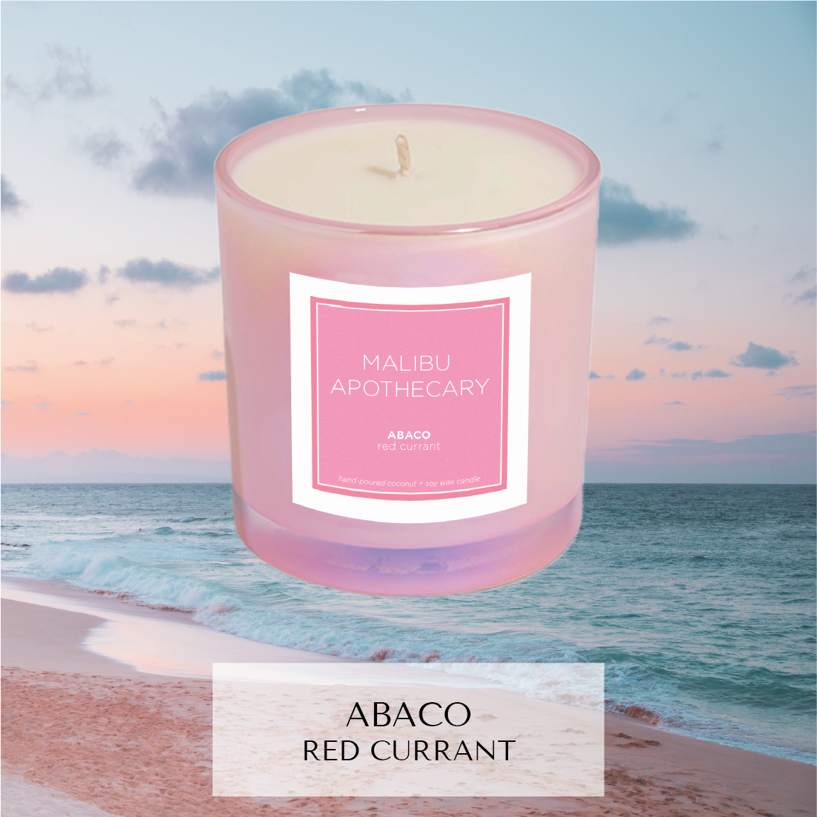 Iridescent Pink Candle by Malibu Apothecary