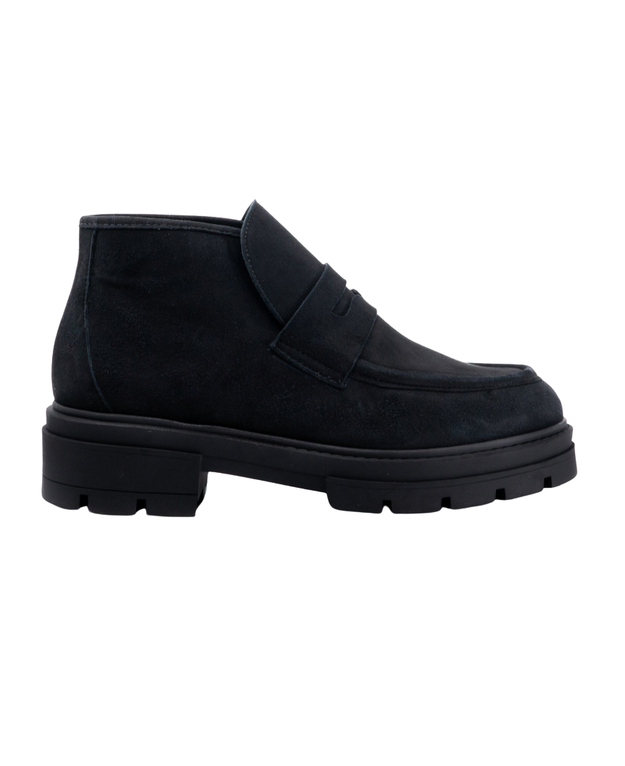 Elia Black Suede Boot by Andrea Gomez