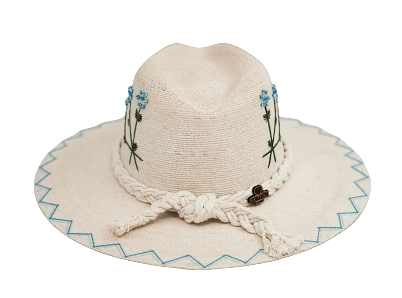 Azul Flores Palm Hat | Exclusive Handmade Hat by Corazon Playero