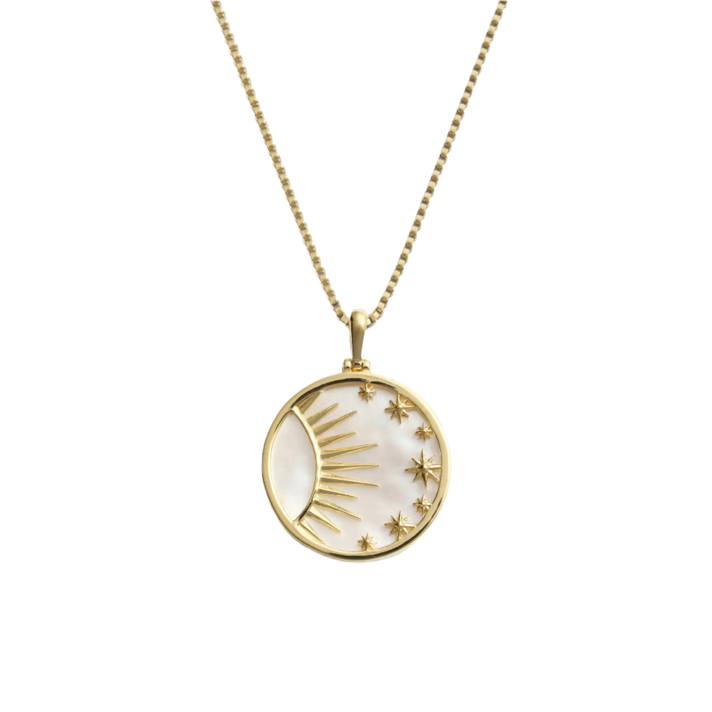 Celestial Mother of Pearl Necklace by Awe Inspired