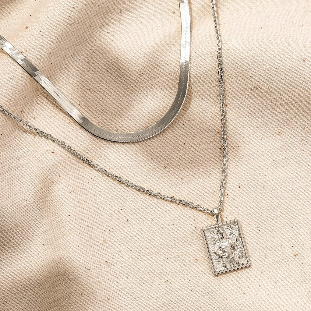 Herringbone Chain Necklace by Awe Inspired