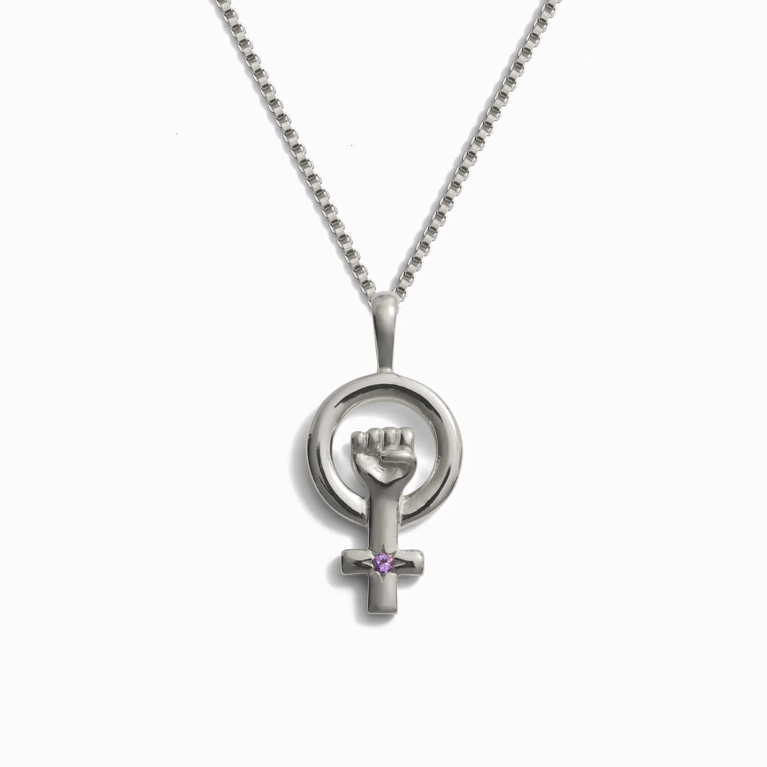 Woman Power Necklace by Awe Inspired