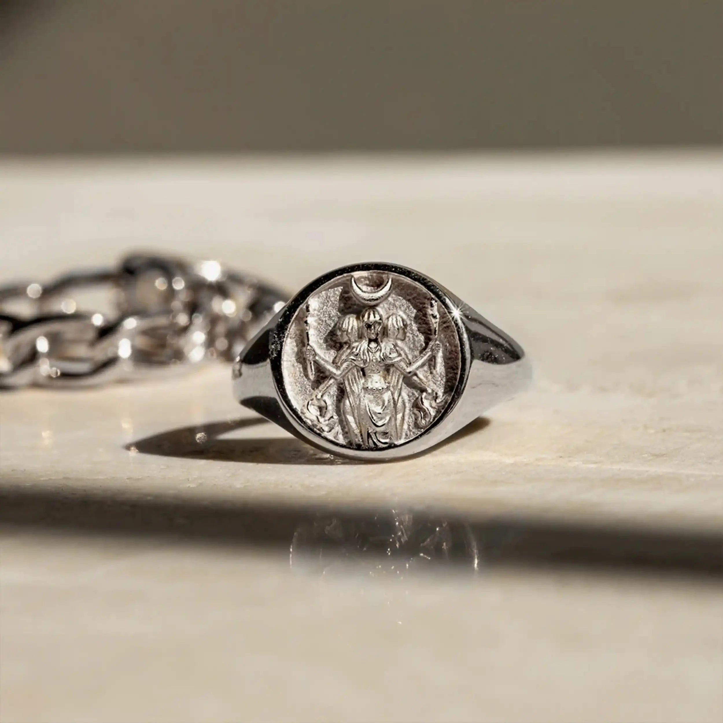 Hecate Signet Ring by Awe Inspired