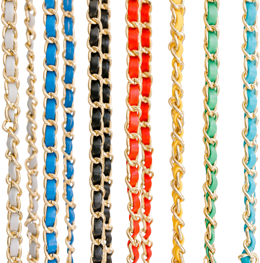 Chain Mail Strap in Red by Clearly Handbags