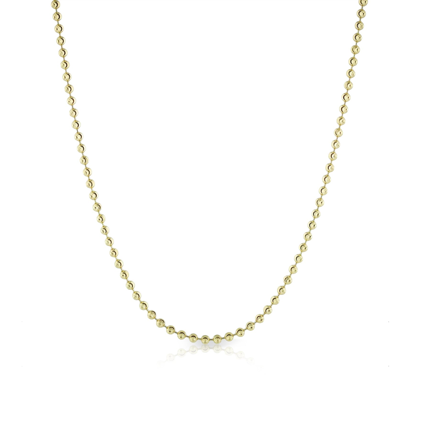 14k 2mm Ball Chain Necklace by S.Carter Designs