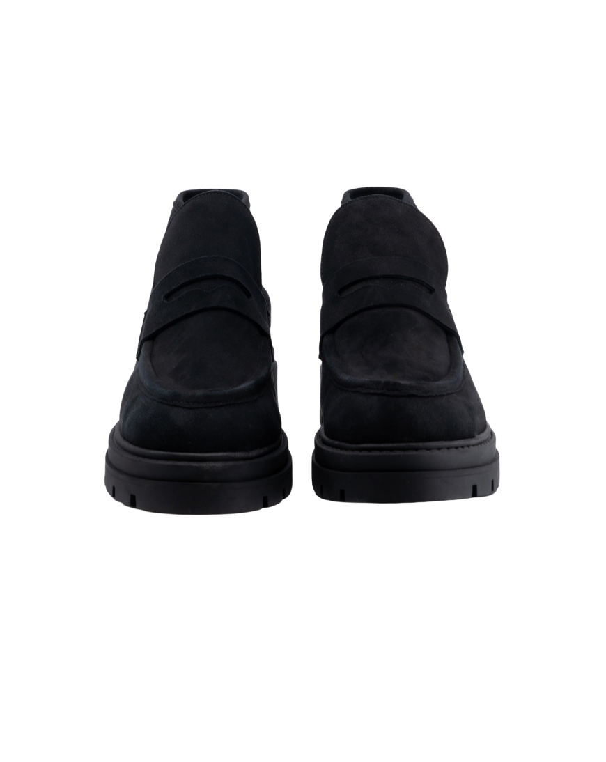 Elia Black Suede Boot by Andrea Gomez
