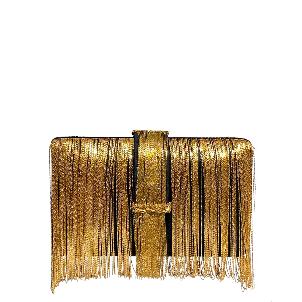Black Gold Chunky Clutch by Simitri