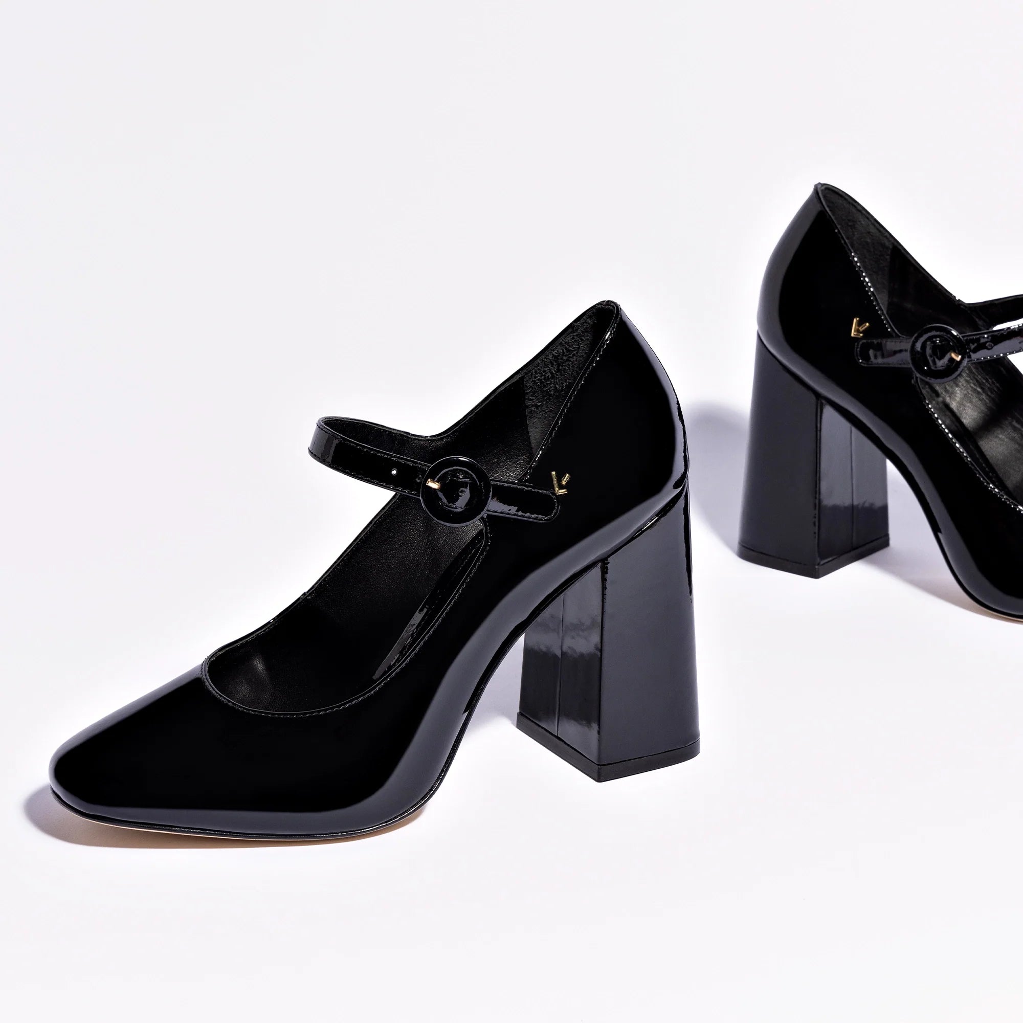 Blair Hi Pump In Black Patent Leather by Larroudé