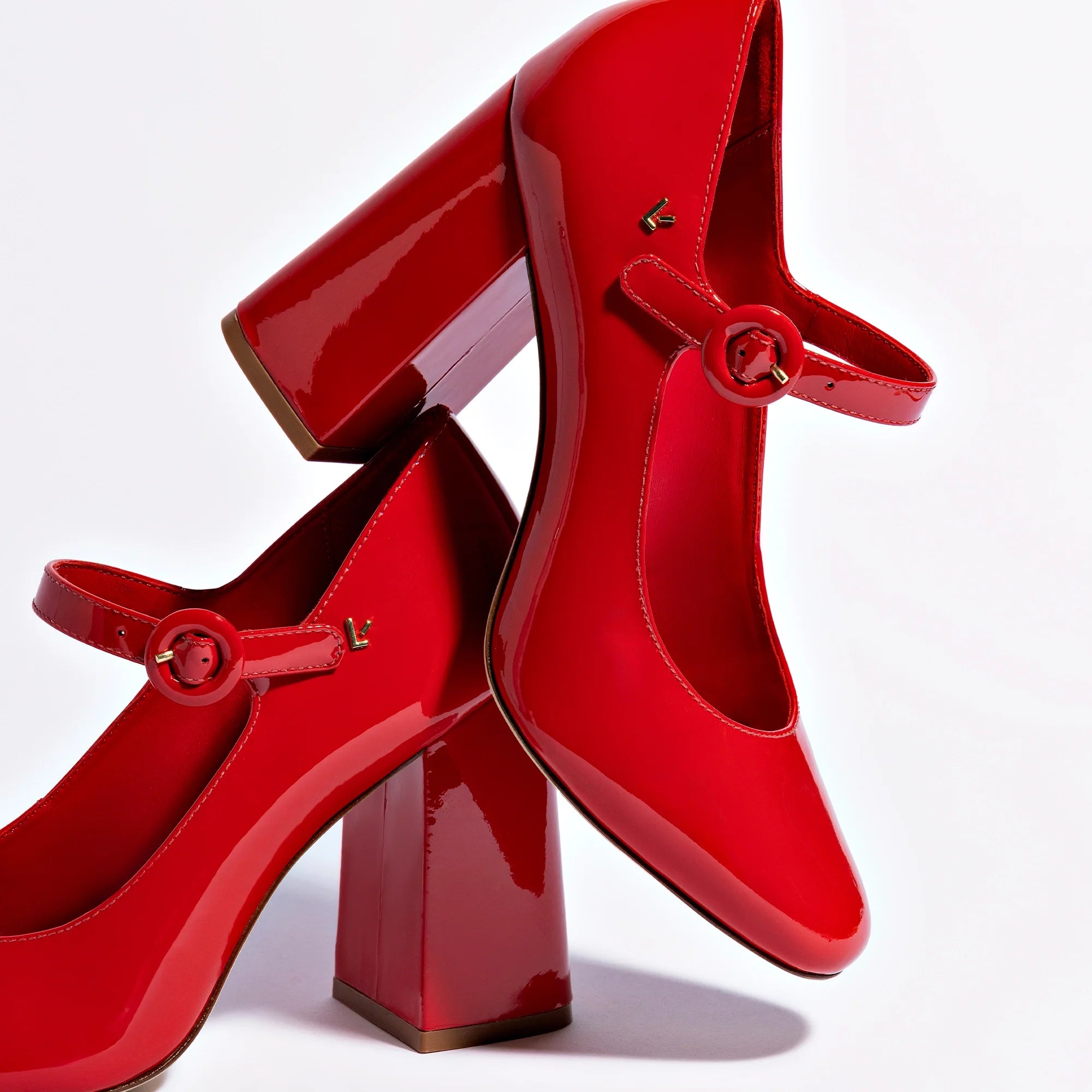 Blair Hi Pump In Scarlet Patent Leather by Larroudé