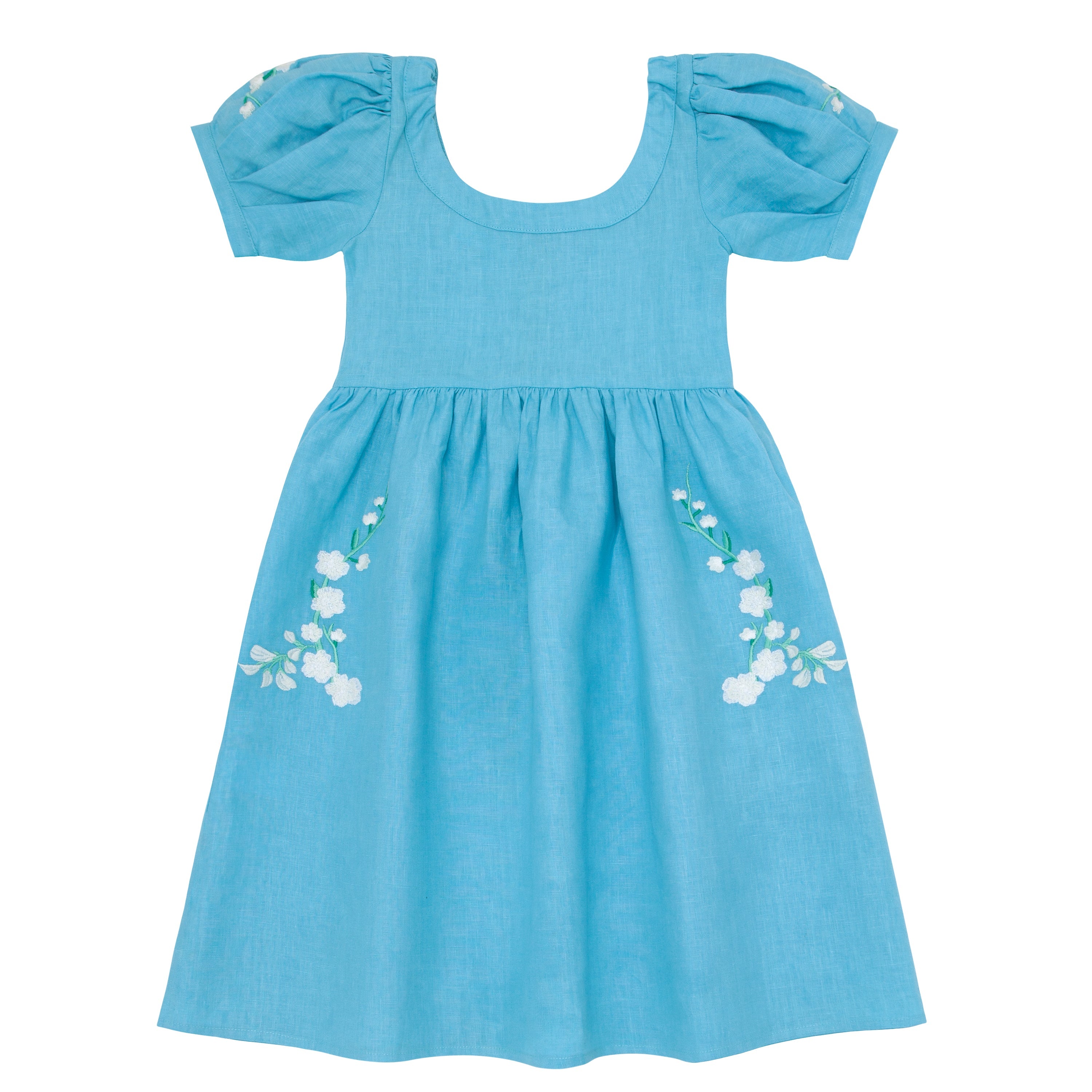 Fanm Mon x Minnow Girl's Puff Sleeve Dress