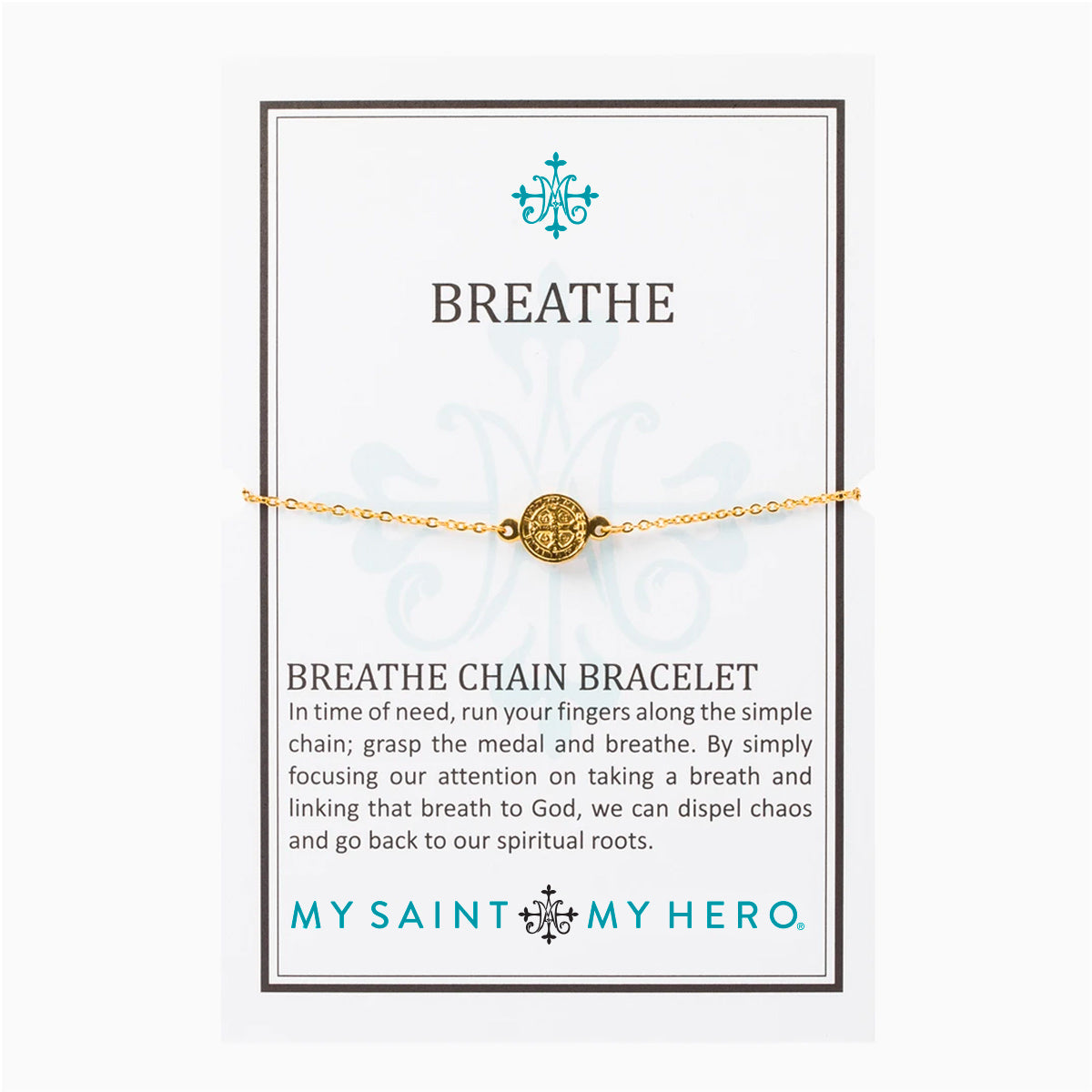 Breathe Chain Bracelet by My Saint My Hero