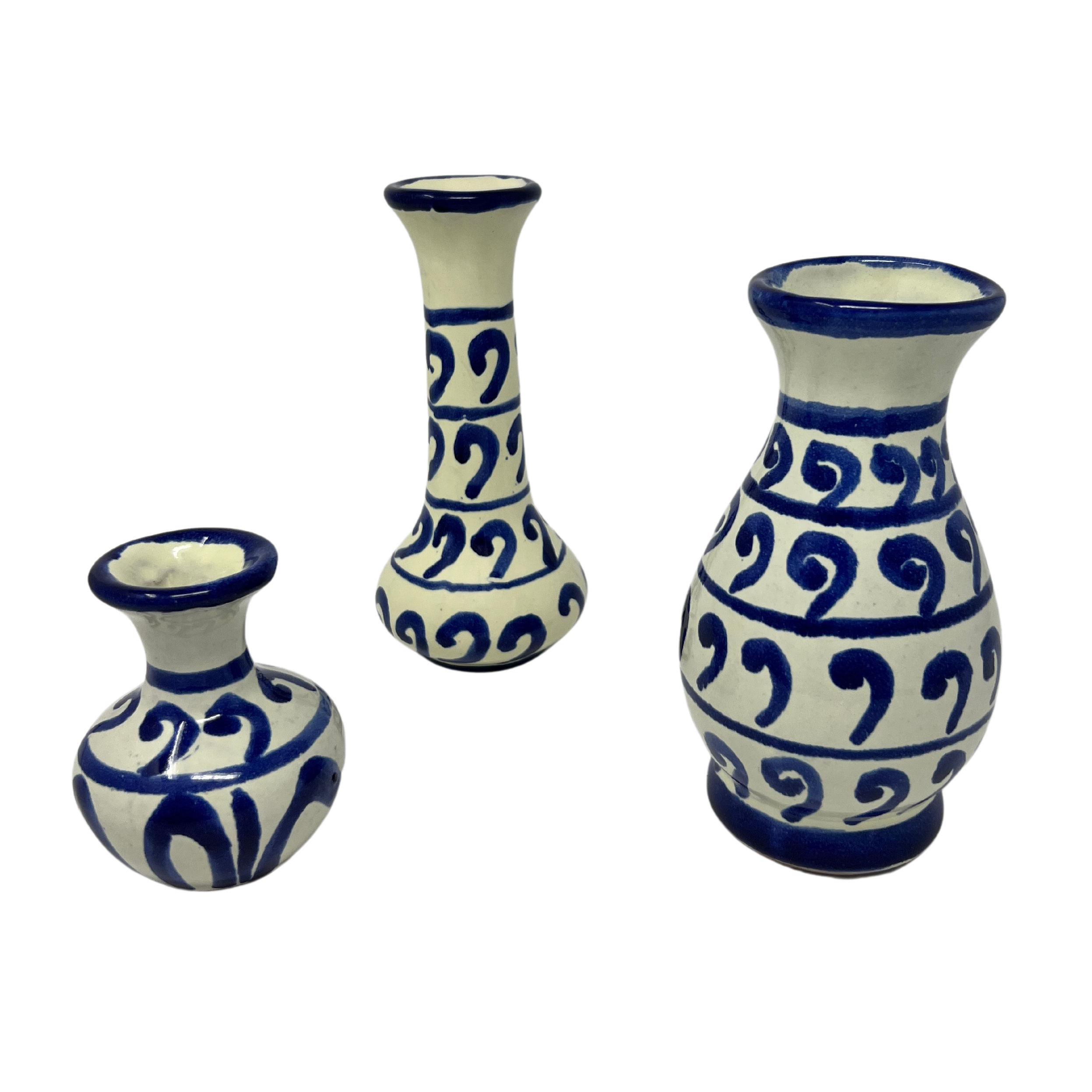 Aztec Bud Vase - Set of 3 by Agave (HerStory Exclusive)