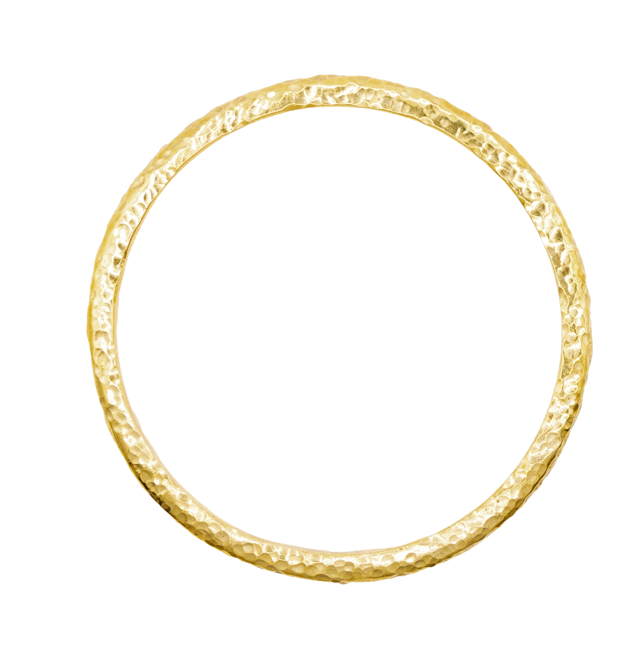 Hammered Brass Bangle by Akola