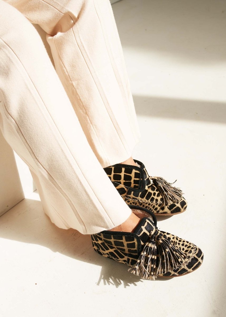 Calf Hair Shearling Moccasin by Llani