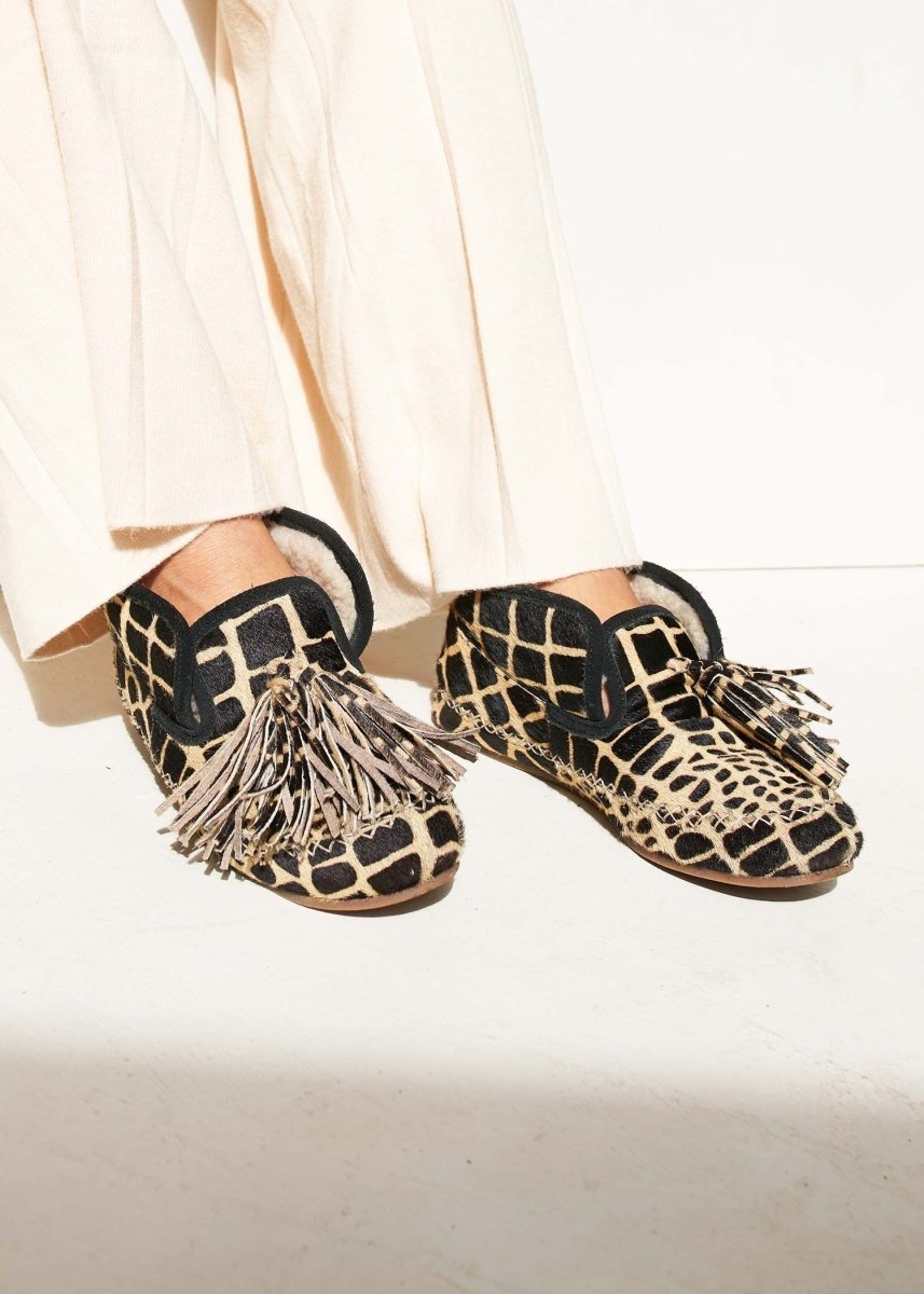 Calf Hair Shearling Moccasin by Llani