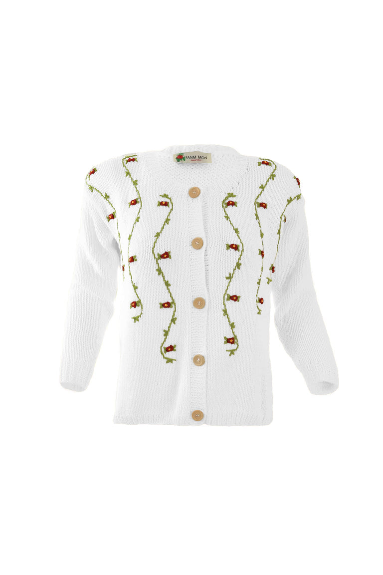 CLEMATIS COTTON CARDIGAN BY FANM MON