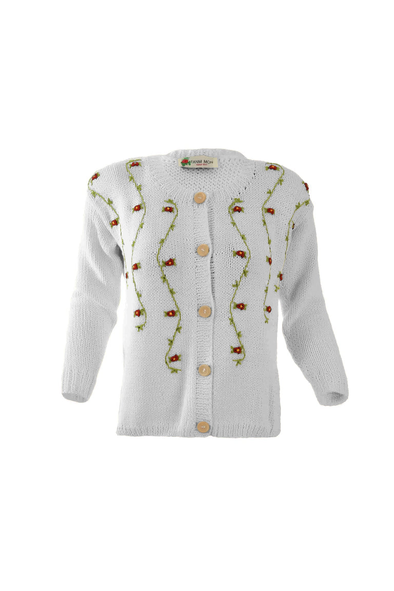 CLEMATIS COTTON CARDIGAN BY FANM MON