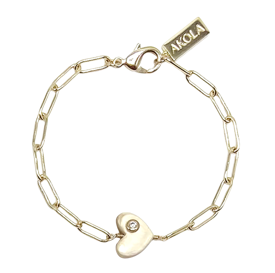 Mina Heart Charm Bracelet by Akola