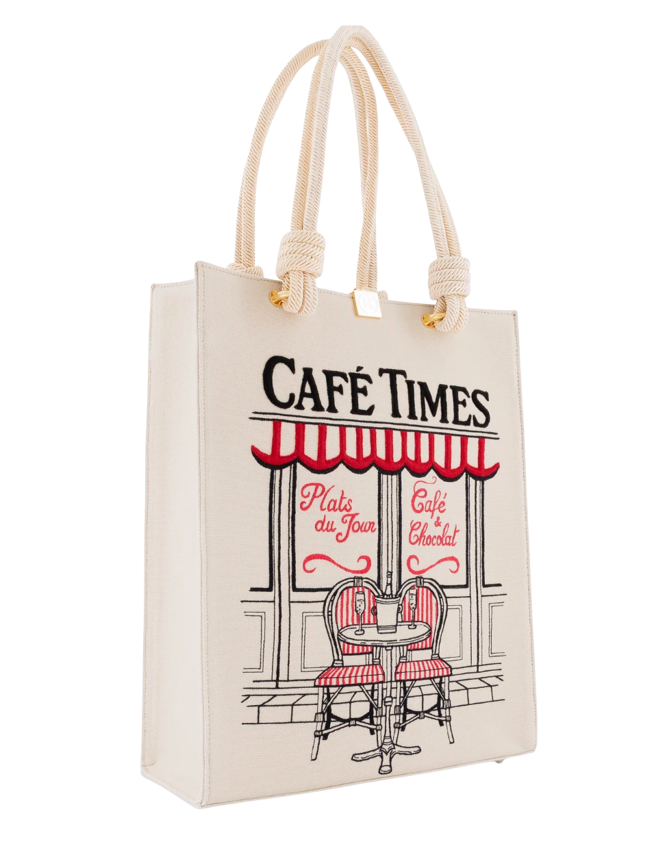 Cafe Times Tote Bag by Olympia Le Tan
