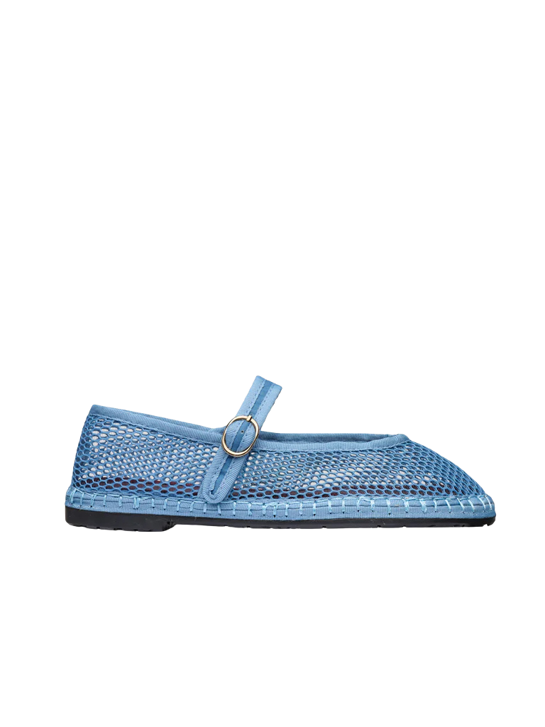 Isabella Mesh Flats - Blue by Flabelus